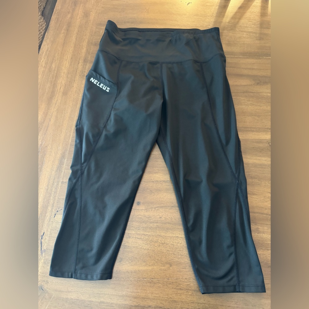Neleus Black Leggings 2x